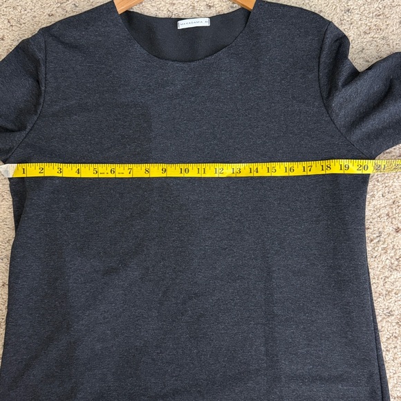 Makadamia charcoal Long Sleeve Shift Dress size 44 Large - Picture 6 of 8